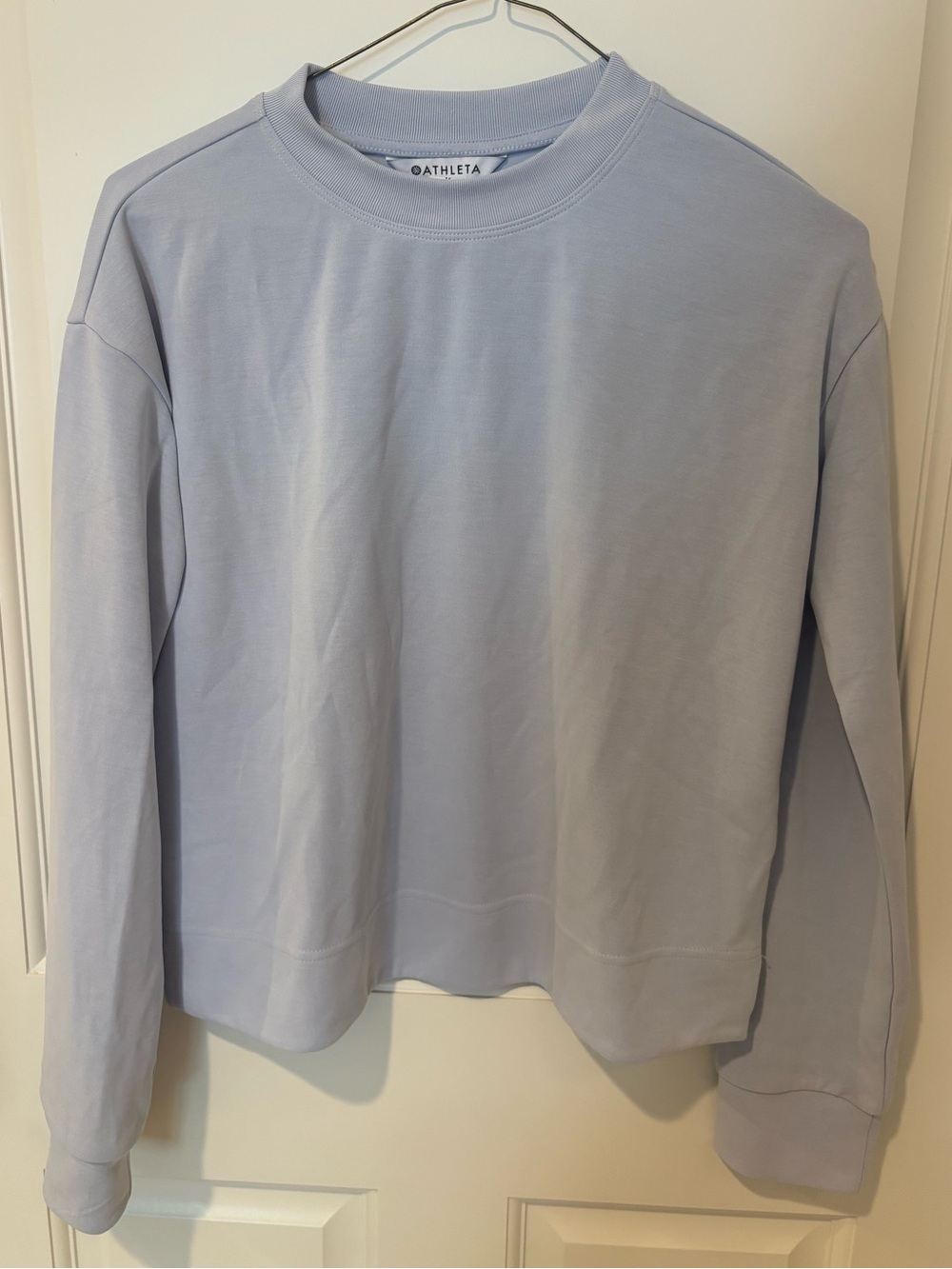 Athleta Pale Lavender Relaxed Crewneck Sweatshirt